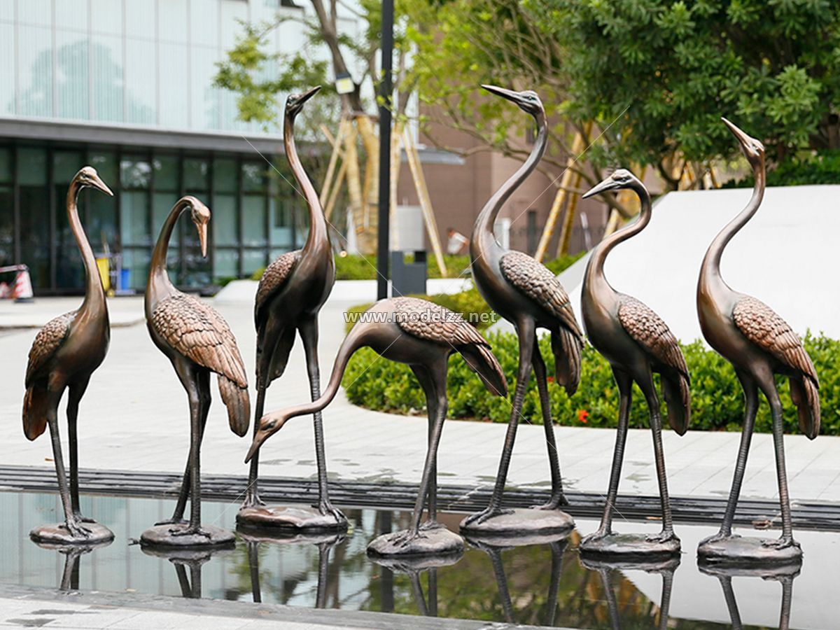 Garden Imitation Copper Fiberglass Sculpture 