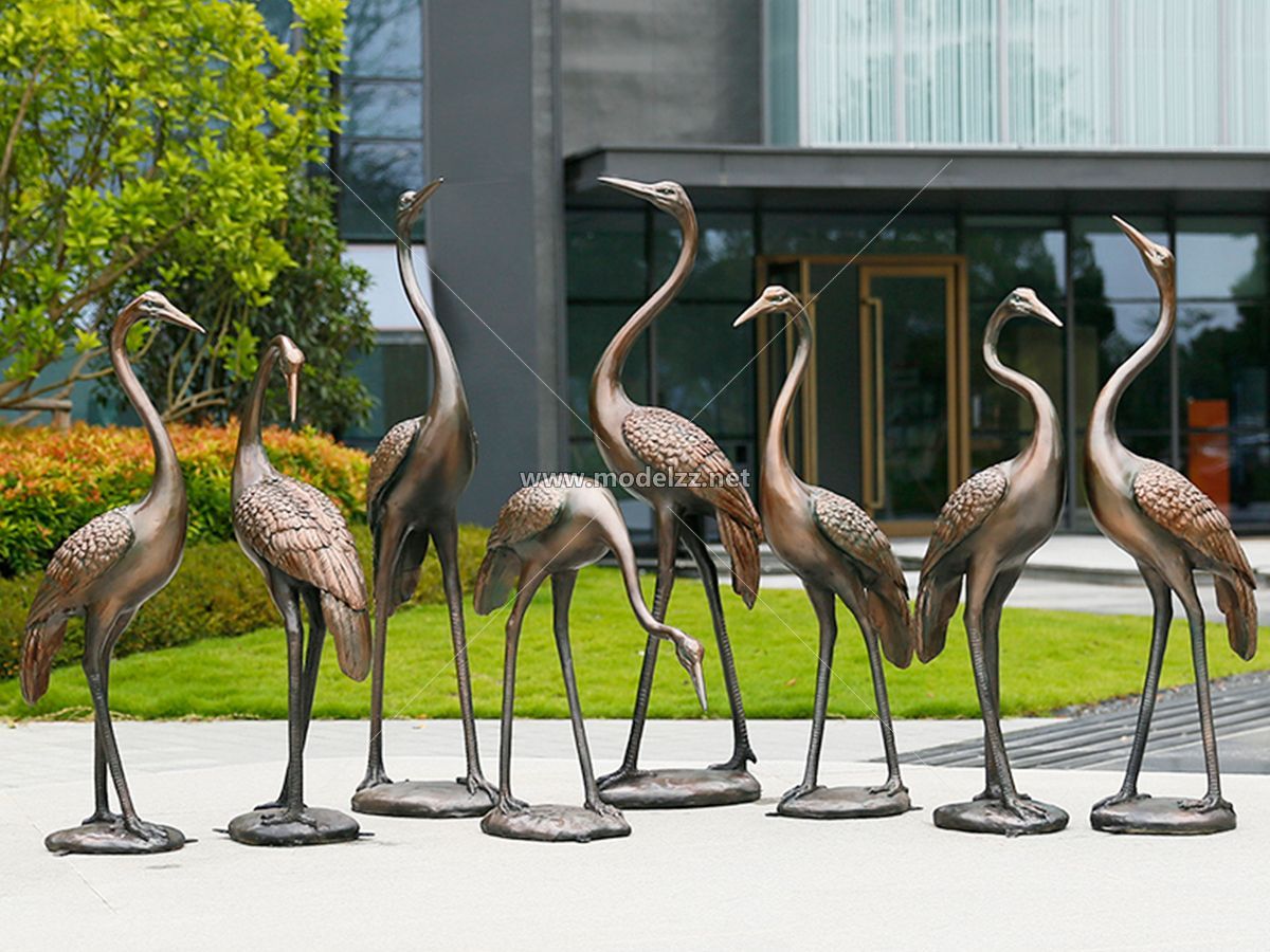 Garden Imitation Copper Fiberglass Sculpture 