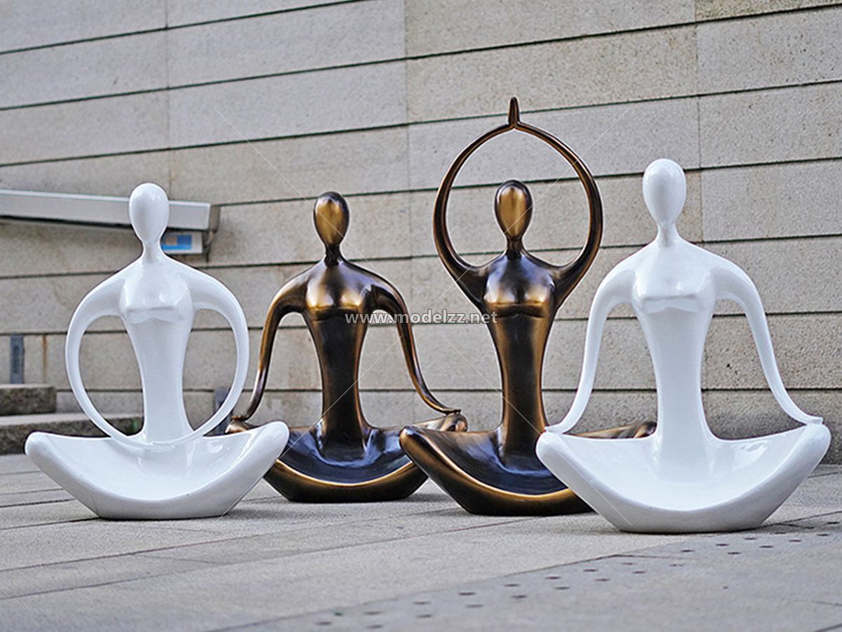 Abstract Art Display Large Resin Statue