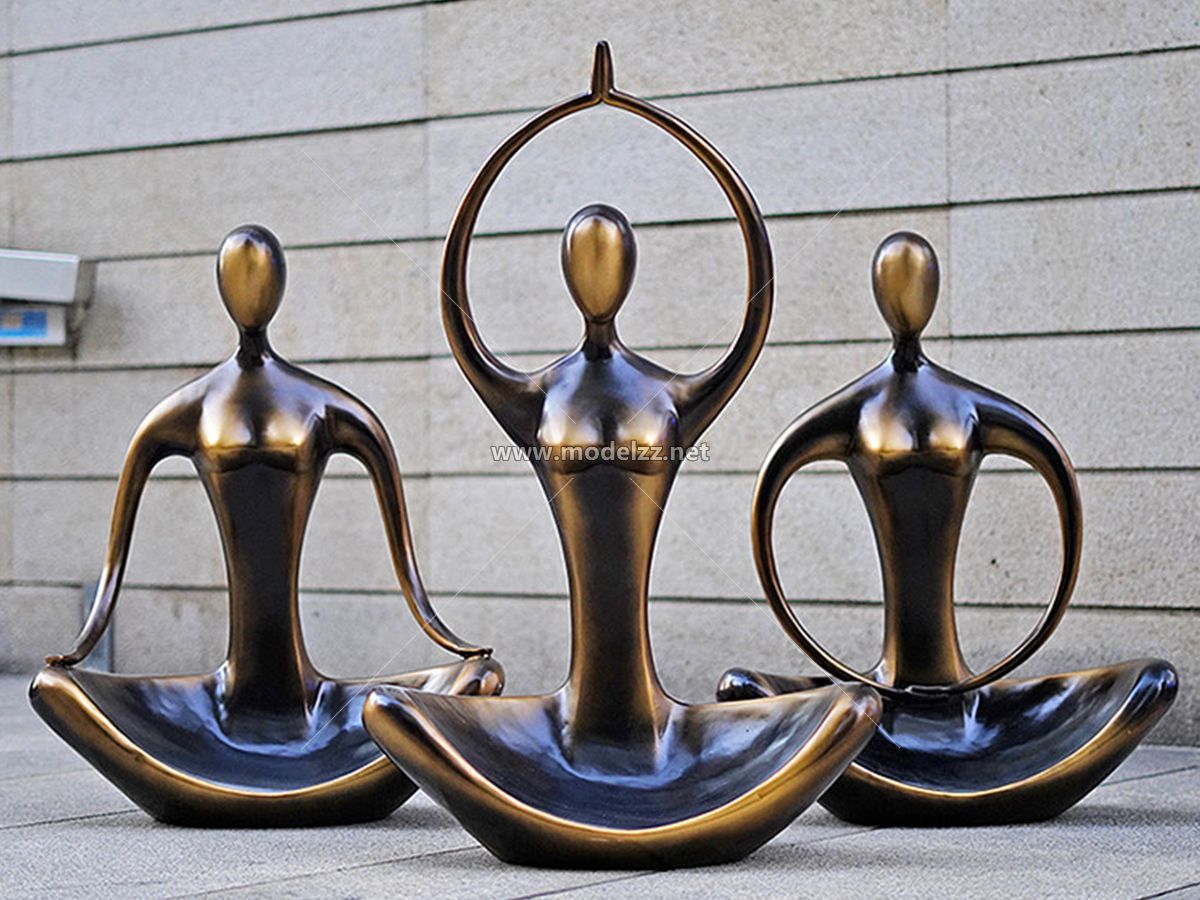 Abstract Art Display Large Resin Statue