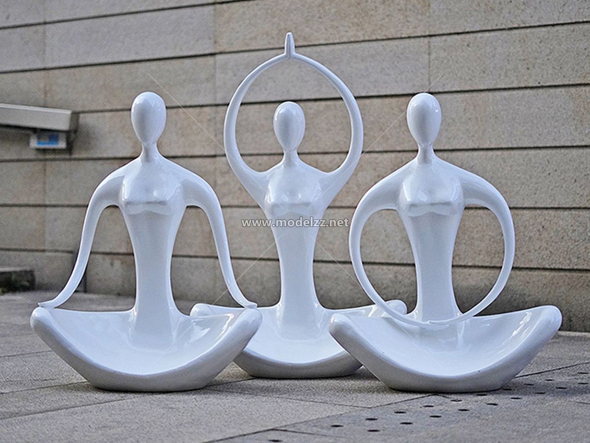 Abstract Art Display Large Resin Statue