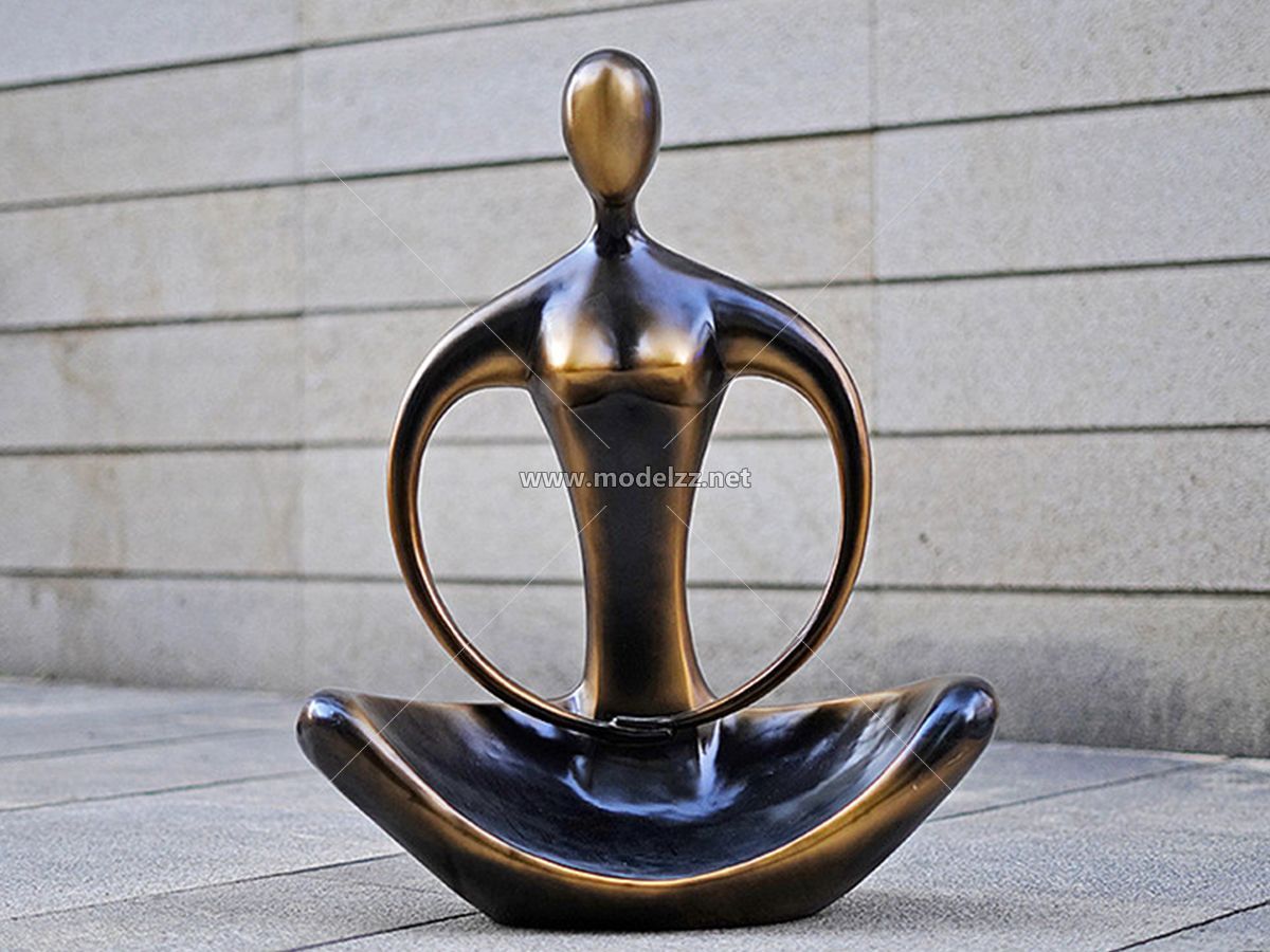 Abstract Art Display Large Resin Statue