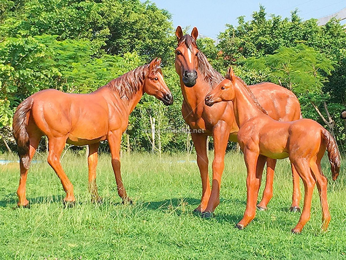 Horse Animal Sculpture FRP Statues